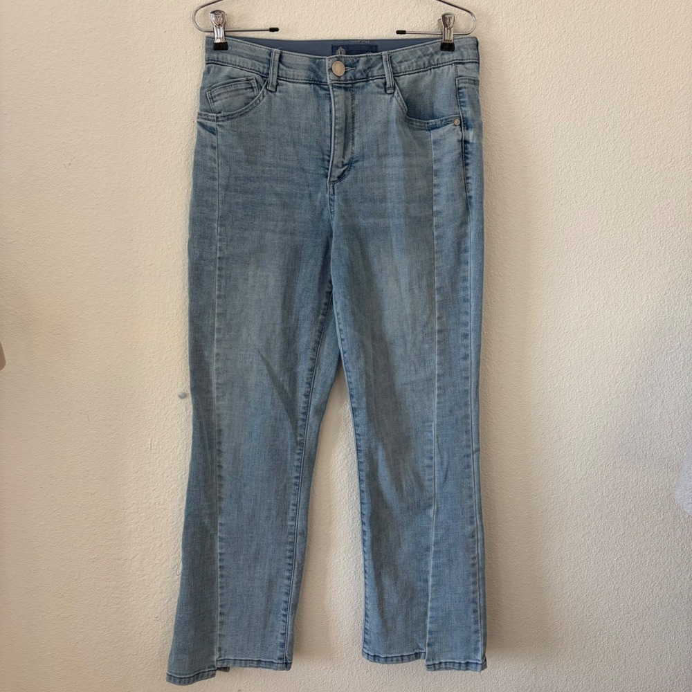 Democracy Jeans Women 6 Blue Ab'solution Straight Leg Seam Detail B2960X1J4